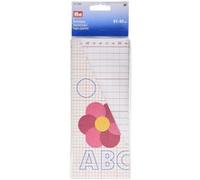Prym Papier Pym Squared quadrillé 87 x 62 cm Blanc/Rouge 1 unité