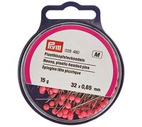 Prym Plastic-Headed Straight pins V2A 0.65 x 32 mm Neon, Pink
