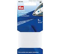Prym Polaire Ourlet avec Papier À Dos, 5 Mètres Longueur x 38 mm D'Épaisseur, Blanc