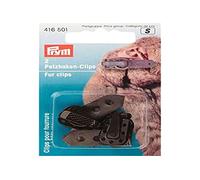 Prym - Prym Cuir Brun Fourrure Fixations à Clip pour Vestes et Manteaux - 2 Pièces