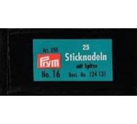 Prym - Prym Non.16 Pointu Conseil (1.60 x 55mm) Broderie Aiguilles - 25 Aiguilles