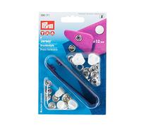 Prym - prym Smooth White (12 mm) Jersey de Fixation de Presse Non coupé - 1 unité