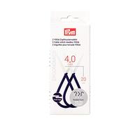 Prym Pym Ergonomics Yoga (20 cm, 4,00 mm) Aigne de Tricot de câble - 1 unité, Alabaster White