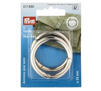 Anneaux pour sacs 35 mm - Argent - 2 pièces