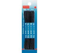 Prym Round Laces, Black, 150 cm x Ø 5 mm, schwarz, 2 Stück