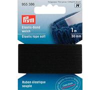 Prym Ruban élastique souple 30 mm 1 m, noir