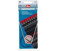 Prym Rundstricknadeln MS 40 cm 3,00 mm silberfarbig Ferri da Maglia circolari, Ottone, Argento, 3,0 mm