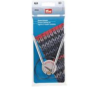 Prym Rundstricknadeln MS 40 cm 6,00 mm silberfarbig Aiguilles à Tricoter circulaires, Laiton, Argenté, 6 mm