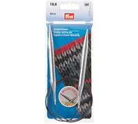 Prym Rundstricknadeln MS 80 cm 10,00 mm silberfarbig Ferri da Maglia circolari, Ottone, Argento, 10,0 mm