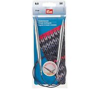 Prym Rundstricknadeln MS 80 cm 9,00 mm silberfarbig Ferri da Maglia circolari, Ottone, Argento, 9,0 mm