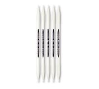 Prym – Jeu de 5 aiguilles à tricoter double-pointe ergonomiques métal 8 mm x 20 cm