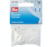 Crochets de rideaux blancs Ø 23 mm x 10 mm - Prym 526380