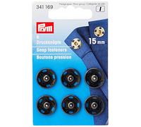 PRYM Boutons pression à coudre 15 mm Laiton noir