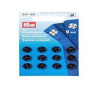 Prym Pressions à coudre Laiton Noir 9 mm