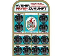 Prym Pressions à coudre Zukunft Brass Black 21 mm