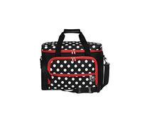 Prym – Sac de rangement pour trolley Polka – à pois – Noir – 44 x 20 x 35 cm