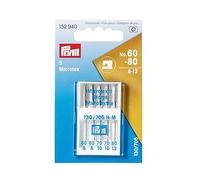 Prym Sewing Machine Needles, Metal, Silver, 9.3 x 5.7 x 0.7 cm