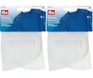 Prym - Spallina Imbottita con chiusura adesiva, mezzaluna, M-L 160 x 115 x 15 mm, haut, 2 Stück (Lot de 2)