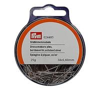 Prym Straight Pins Silver col 0.60x34 mm