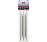 Prym Lot de 5 Aiguilles à Tricoter en Plastique Double Pointe de 20,3 cm, 10 mm, Gris