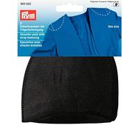 Prym Taglia Unica, 2 Pezzi, Set in Raglan Shoulder Pads Con Chiusura a Strap, Colore: Nero
