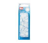 Prym Transparent Bright Round Non-Sew ColorSnaps 12.4mm Snap Fasteners (30pc), 12 x 7 x 2 cm