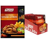 Prymat Lot de 25 assaisonnements Kebab-Gyros aux herbes séchées et épices 30 g