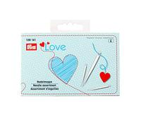 PrymLove Book of 29 Assorted Darning Hand Sewing Needle Threader by Prym Love, Metal, Multi-Colour, 12.5 x 8 x 2 cm