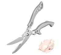 Pryzmax Ciseaux Cuisine, Ciseau à Volaille en Acier Inoxydable avec Poignée Verrouillage en Plastique, Ciseaux à os Tranchants Multifonction, pour Poulet, Viande, Légumes, Poisson, Turquie