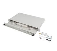 Przełącznica światłowodowa Lanberg 24xSC Duplex / 24xLC Quad RACK 19" 1U Szara +