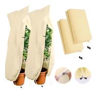 PRZRAO 2 Pièces Housse Hivernage Plante Exterieur 120 x 180 cm Voile Hivernage Plante Exterieur Respirant Voile D'hivernage Réutilisable Voile d Hivernage pour Arbre, Palmier, Balcon