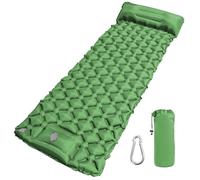 PRZRAO Matelas Camping de d'épaisseur, Matelas de Camping avec Pompe à Pied, Épaisseur Matelas Gonflables pour Tente, Plage, Randonnée