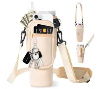 PRZRAO Sac pour Bouteille d'eau pour Tasse Stanley Cup 40 oz, Porte Gourde Sac à Dos avec Sangle Ajustable et Poche pour Téléphone, Stanley Cup Accessoires Sac pour Bouteille d'eau pour Tasse Stanley