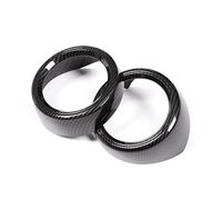 Przytnij wnętrze Couvercle De Sortie De Ventilation De Climatisation Avant ABS, Garniture De Voiture, Accessoires Pour Stelvio 2017 2018 2019 2020 (Couleur : Noir)