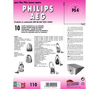 PS 4 Lot de 10 sacs en papier pour aspirateur