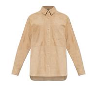 PS By Paul Smith - Chemise en daim avec poche - Femme - Blouses et Chemises - Beige - Taille: 38 FR