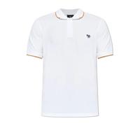 PS By Paul Smith, Homme, Tops, Blanc, Taille: L Polo avec écusson logo