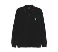 PS By Paul Smith, Homme, Tops, Noir, Taille: L Polo College Zebra
