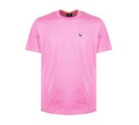 PS By Paul Smith, Homme, Tops, Rose, Taille: 2XL T-shirt Logo Zèbre Zebra
