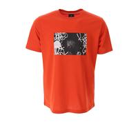 PS By Paul Smith - T-shirt avec impression Zebra Graffiti - Homme - Tops - Rouge - Taille: XL