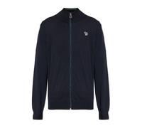 PS By Paul Smith - Zip Through Zebra Badge Cardigan - Homme - Pulls - Bleu - Taille: XL