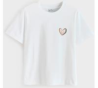 PS Paul Smith PS Paul Smith White Swirl Heart Graphic T-Shirt