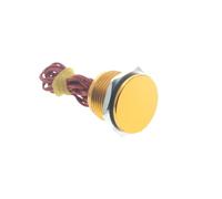 PS005 16mm flat head momentary anodized wired silver stainless steel IP68 piezo switch NWPNLXEA(Aluminum oxidation)