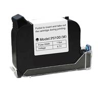 PS100 Cartouche jet d'encre à séchage rapide pour imprimante à jet d'encre portable Fonctionne sur papier, tissu, bois, céramique, verre, diverses impressions fortes