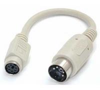 PS2 Clavier Vers AT Onvertisseur - 6 Broches mini DIN F Vers 5 Broches Mâle