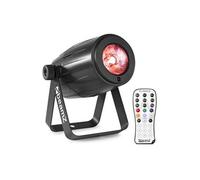 PS21W LED Pin Spot - Projecteur LED éclairage de soirée - effet strobo RVBB - 12W - noir