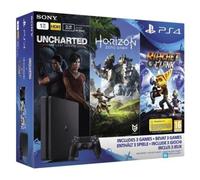 PS4 Slim Noire 1 To+ Horizon Zero Dawn + Uncharted: The Lost Legacy + Ratchet & Clank