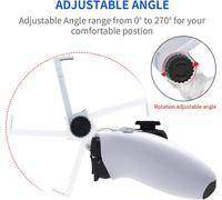 PS5 Controller Phone Mount Clip, Support de Contrôleur Clip de Fixation Support de Téléphone Portable pour Manette de Jeu PS5 DualSense-Blanc