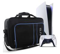 PS5 Sac de Transport, sac d'épaule Sac de Protection pour PS5 Console, Manette et Accessoires pour Sony Playstation 5, Bleu