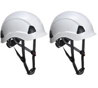PS53 Casque de Sécurité Léger pour Travaux en Hauteur Blanc (Lot de 2)